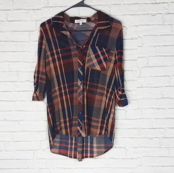 Anthropologie Tops - Eden & Olivia Plaid blouse Top